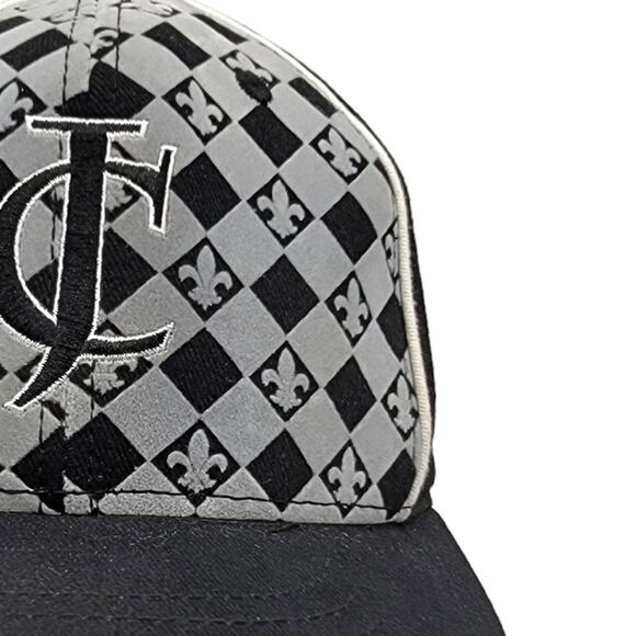 4/$25 -Jaques Cardin Cognac VSOP Black & Gray Fleur de Lis Cap - One Size - Picture 3 of 9